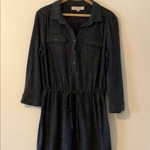 Ann Taylor LOFT long sleeved shirt dress